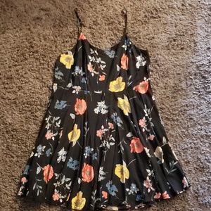Old Navy Black Floral Dress